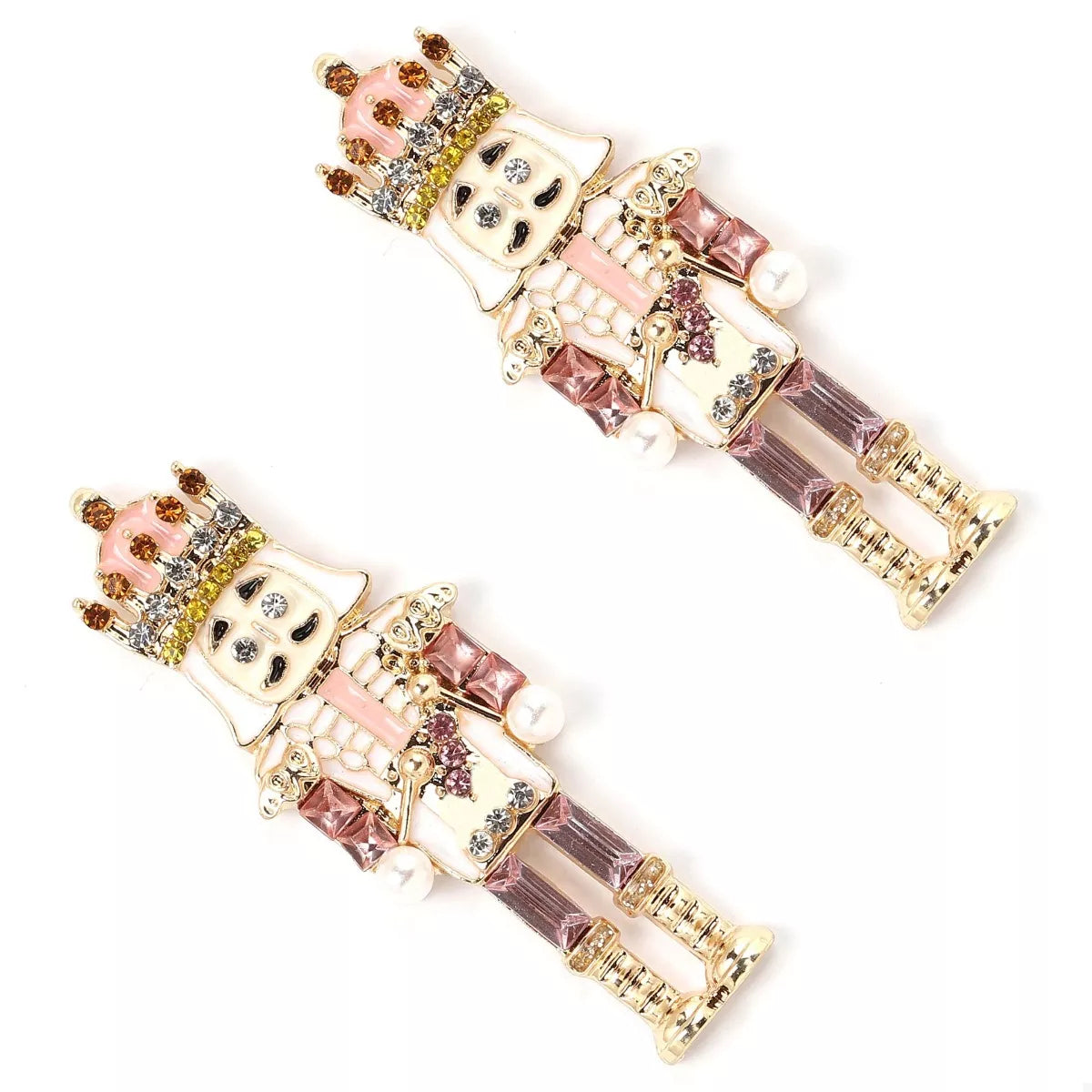 Christmas Nutcracker Earrings - alternate earring view