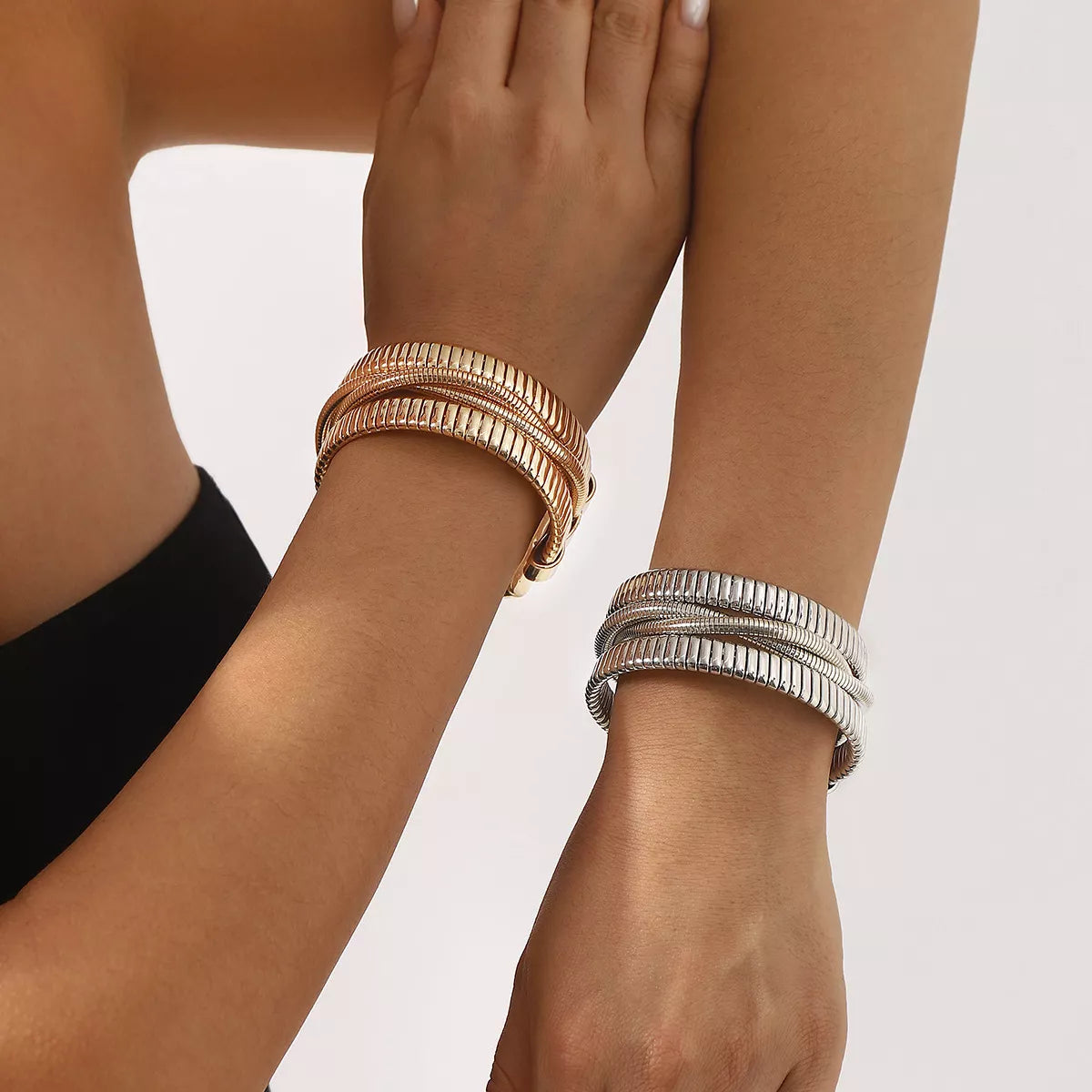 Multi-Layered Open Bracelet - alternate jewelry view
