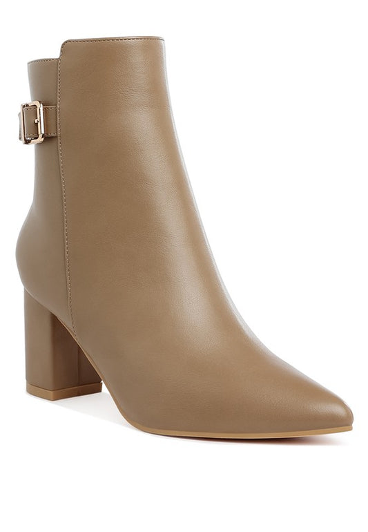 Belt Detail Ankle Boots