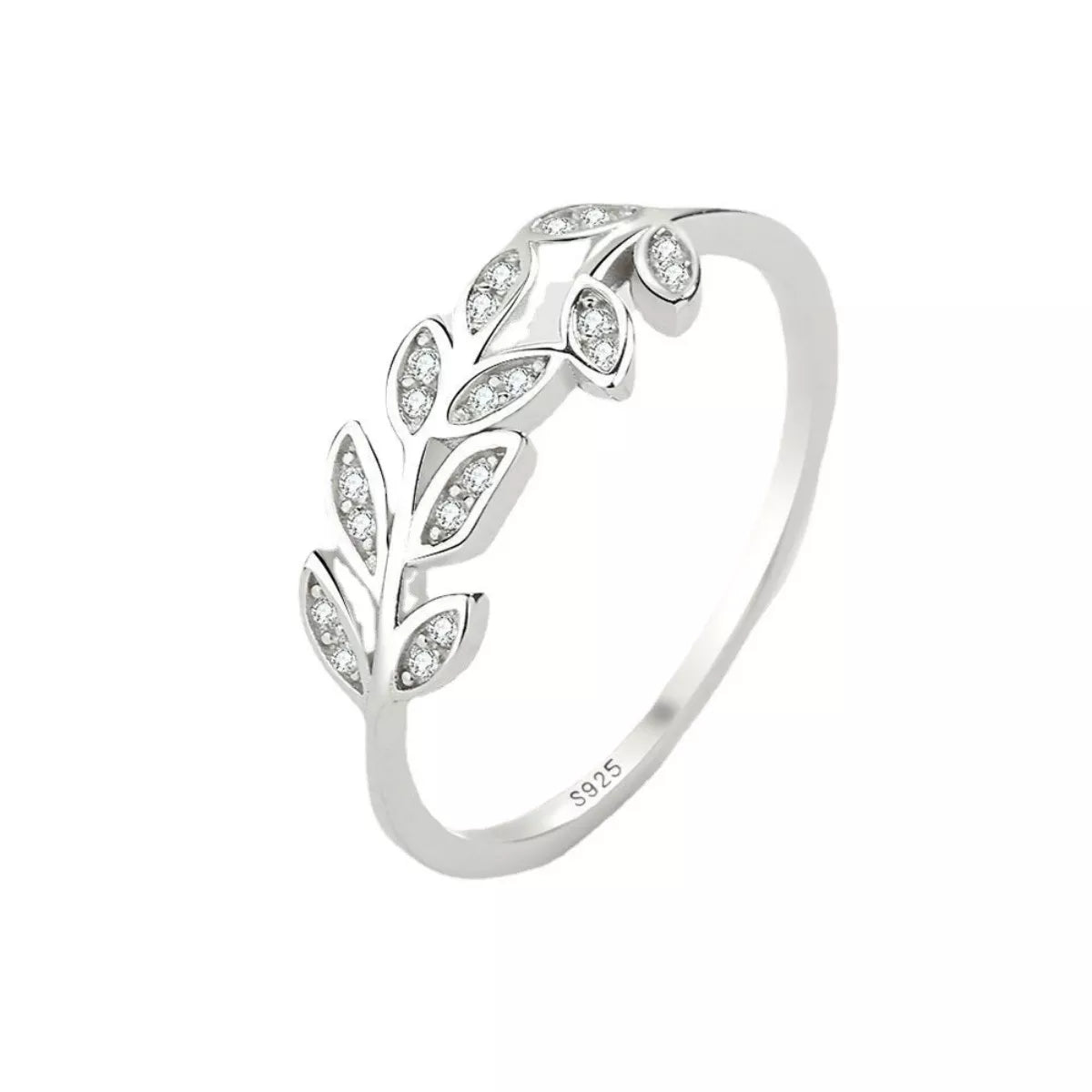 Sterling Silver Leaf Ring in Silver - women's ring