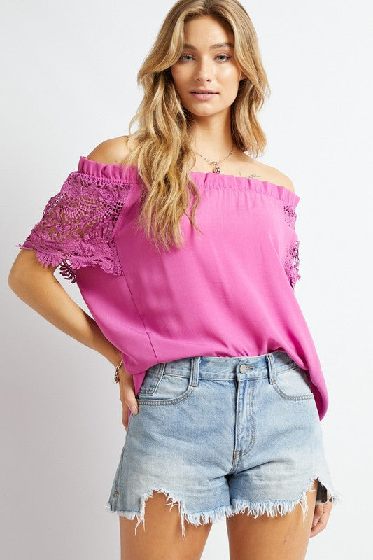 Crochet Sleeve Top