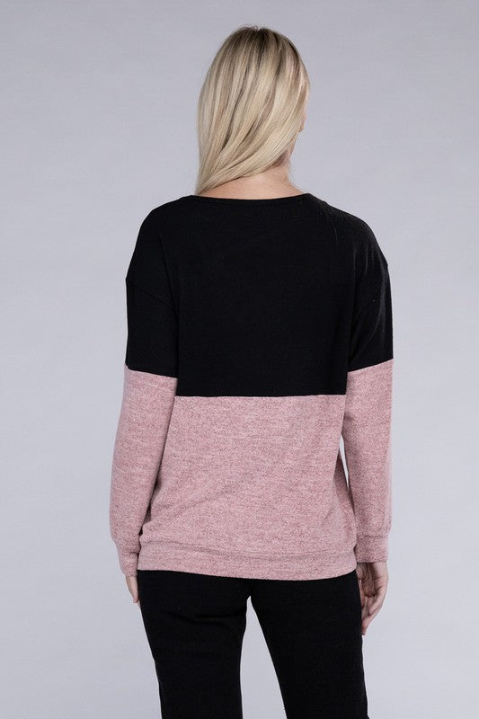 Criss Cross Neckline Sweater