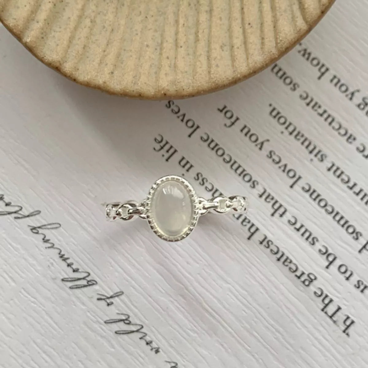 Sterling Silver Open Ring - alternate ring view
