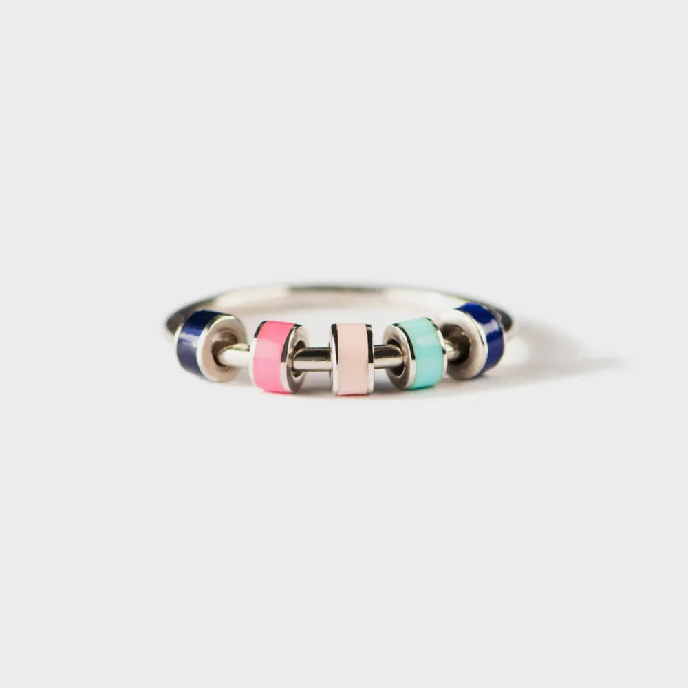 Sterling Silver Oil Drip Ring in Style A - women's ring