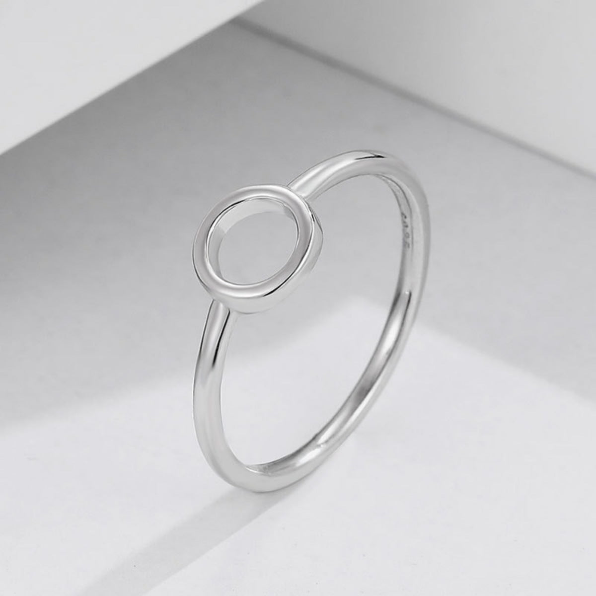 Sterling Silver Circle Ring in Silver - women's ring