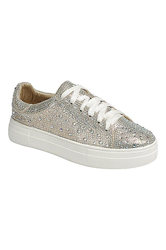 These Low Top Rhinestone Sneakers blend style and comfort perfectly. The low-top design and lace-up closure ensure a secure fit, while the rhinestone details add a glamorous touch. A must-have for any fashion-forward individual, step out with confidence in these dazzling sneakers! Free shipping on all orders. Shop now!