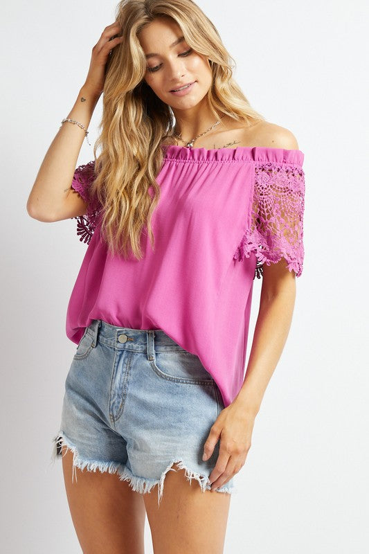 Crochet Sleeve Top