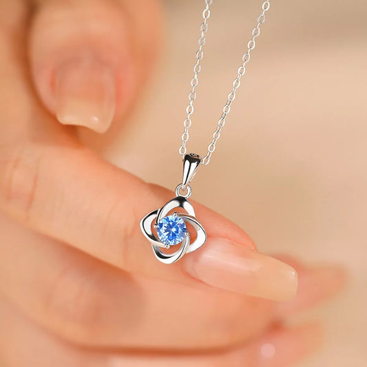 Four-Leaf Clover Pendant Necklace - alternate necklace view