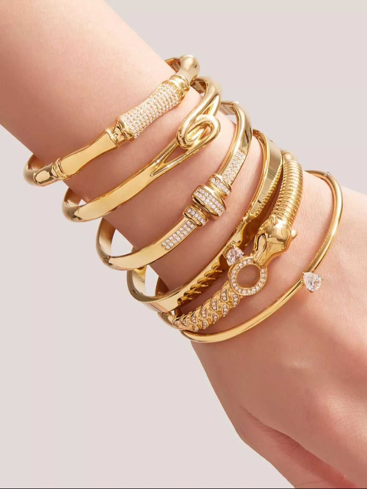 18K Gold-Plated Zircon Bracelet - alternate jewelry view