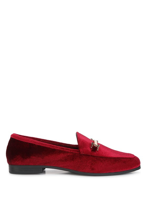 Velvet Horsebit Loafers