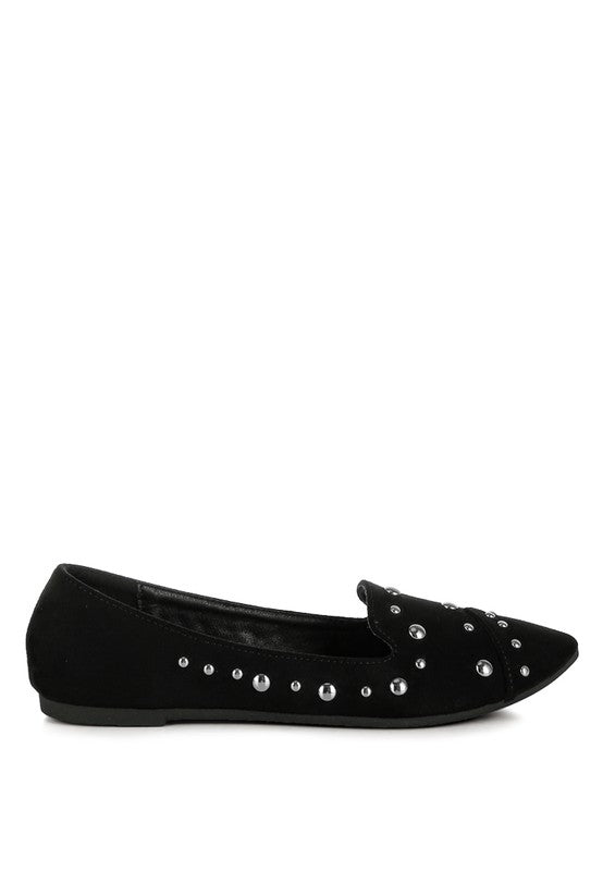 Stud Emebllished Ballet Flats