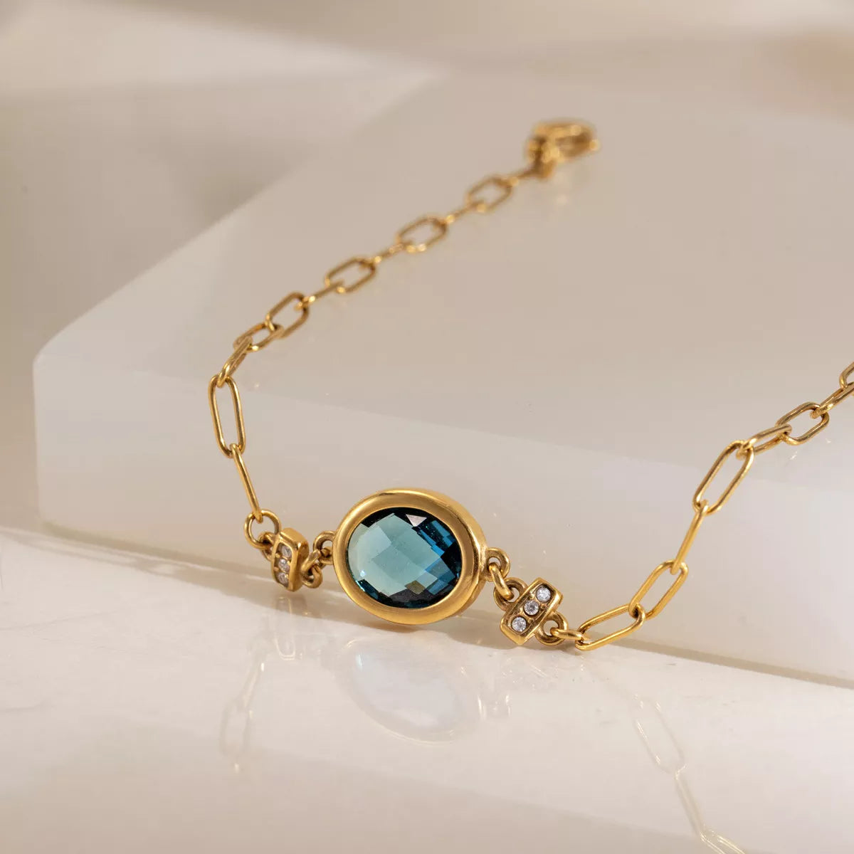 18K Gold-Plated Zircon Bracelet - alternate jewelry view