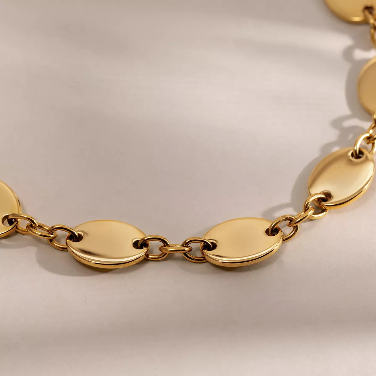 18K Gold-Plated Chain Necklace - alternate necklace view
