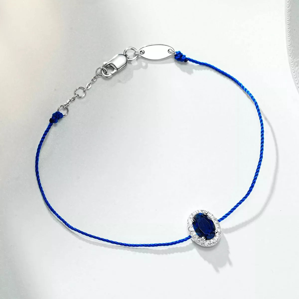Oval Zircon Adjustable Bracelet - alternate jewelry view