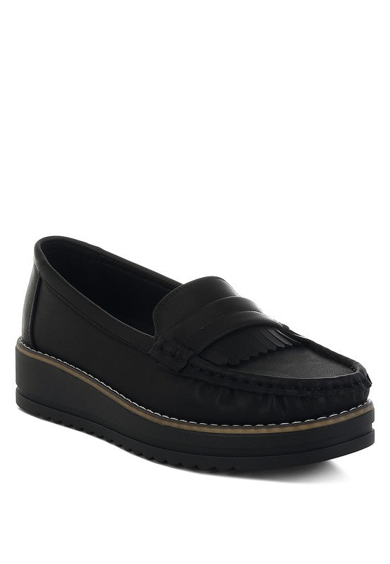 Fringed Nubuck Loafers