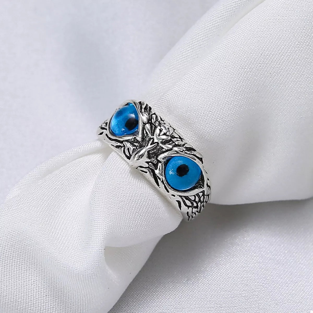 Alloy Owl Eyes Ring - alternate ring view