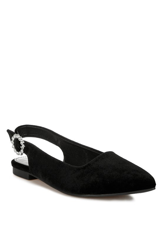 Velvet Slingback Flats