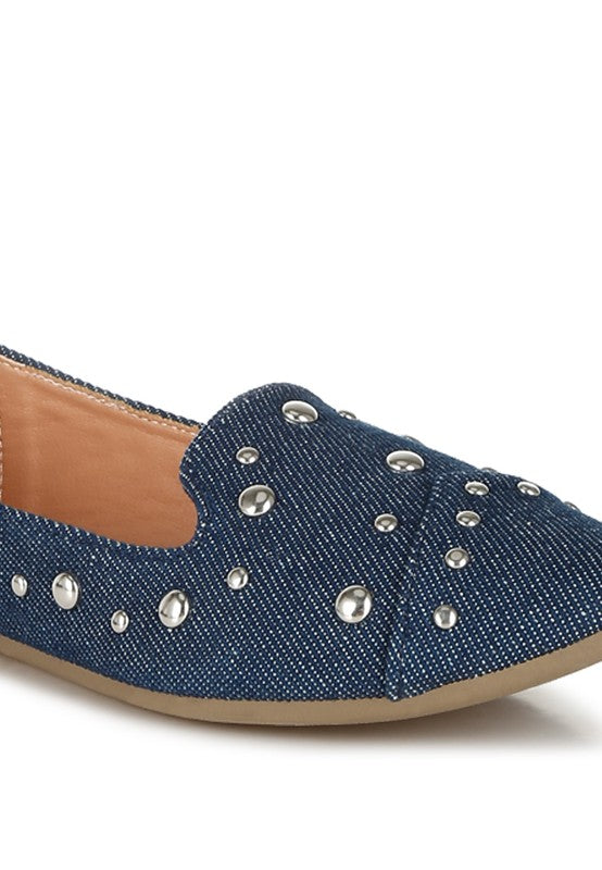 Stud Emebllished Ballet Flats