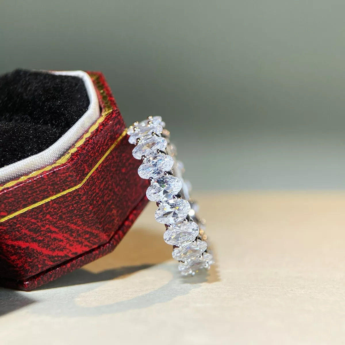 Sterling Silver Zircon Ring in Silver - women's ring