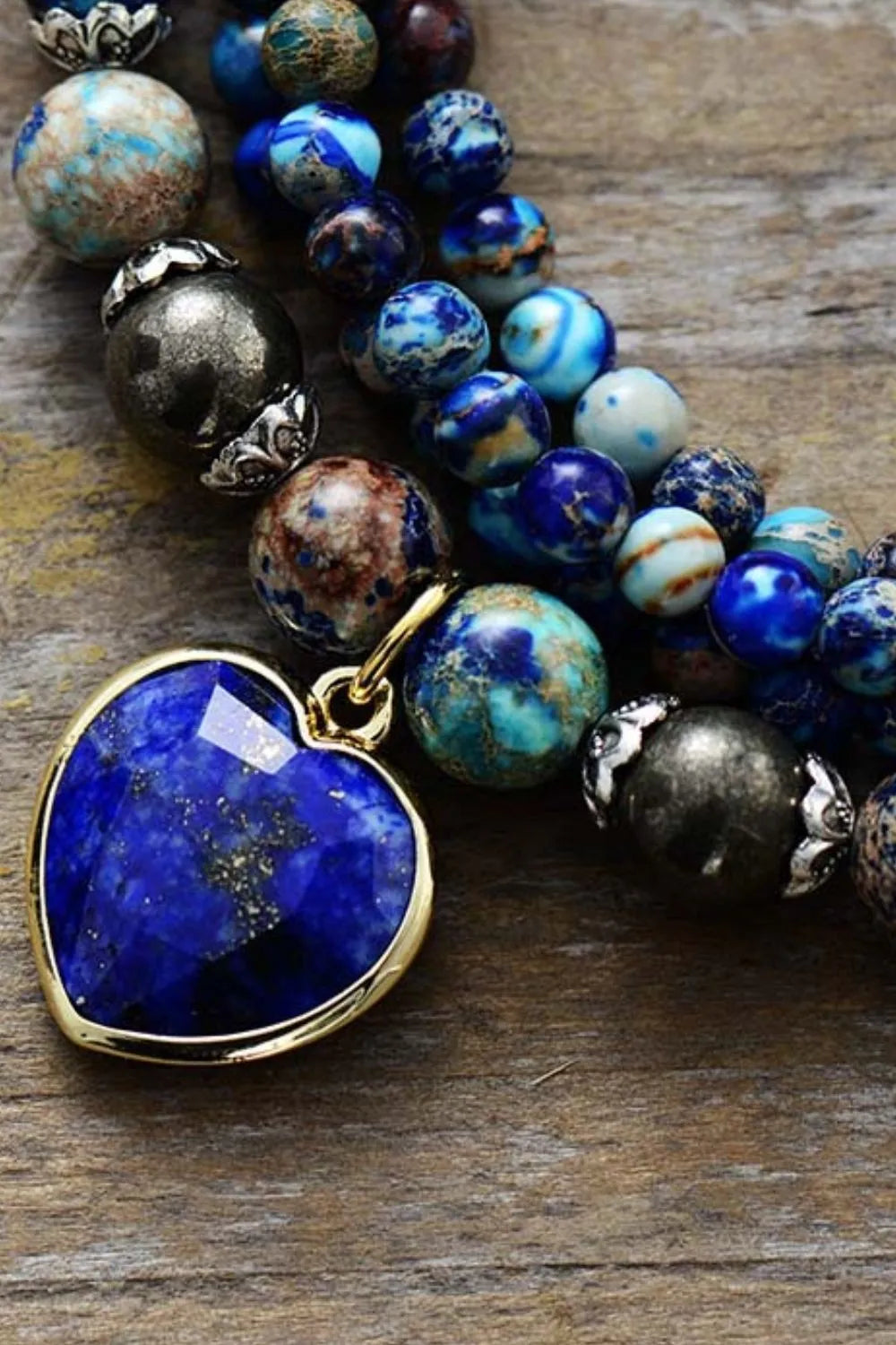 Imperial Stone Heart Three-Layered Bracelet - alternate jewelry view