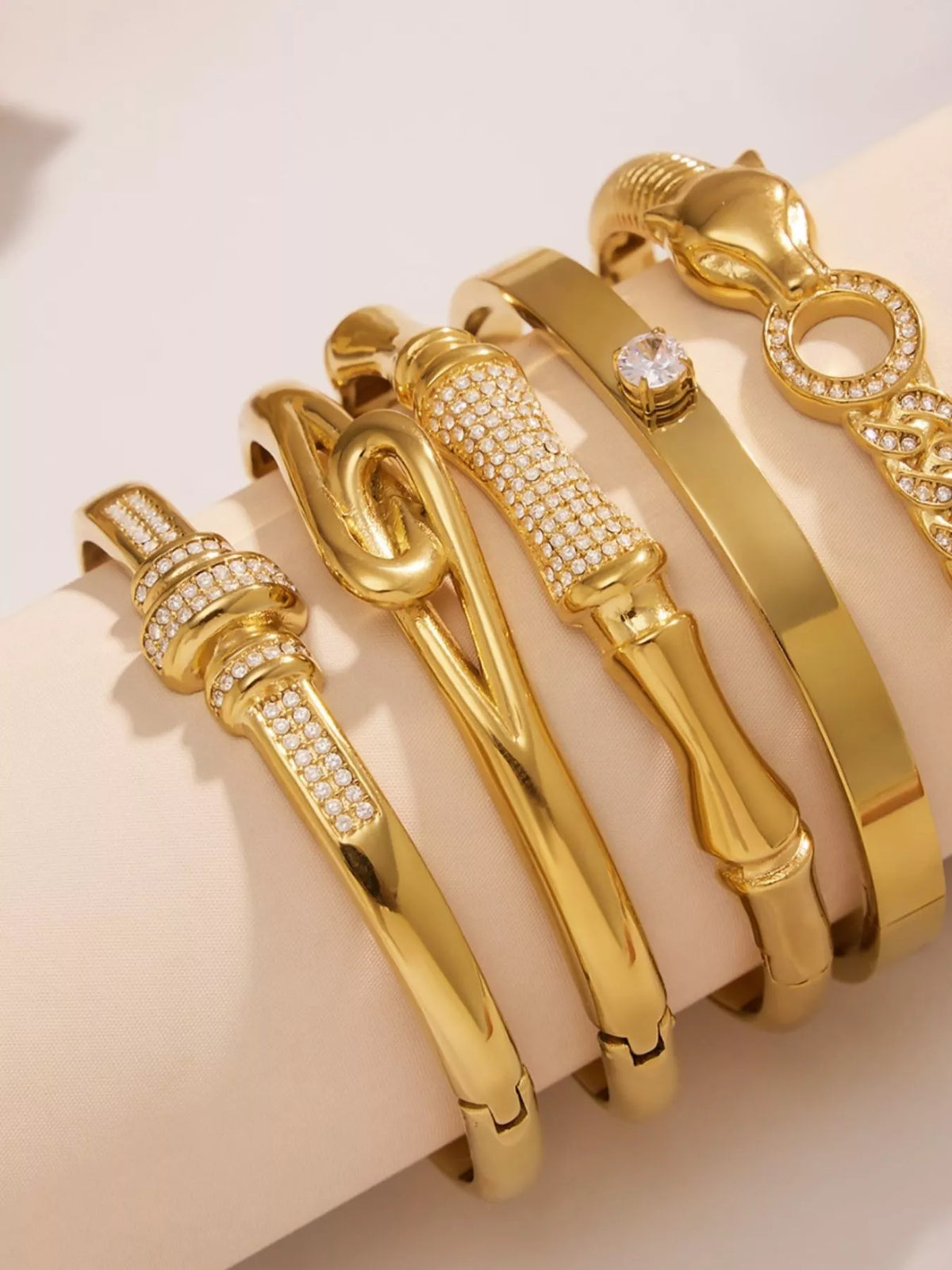 18K Gold-Plated Zircon Bracelet - alternate jewelry view