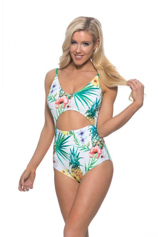 Pineapple Cutout One Piece