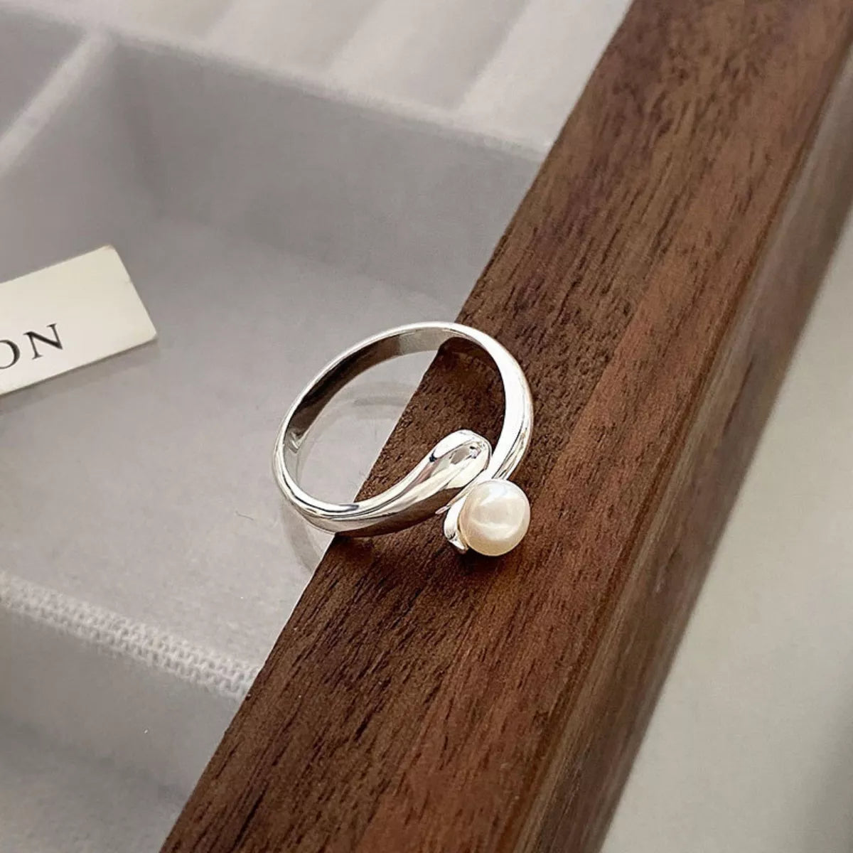 Sterling Silver Bypass Ring - alternate ring view