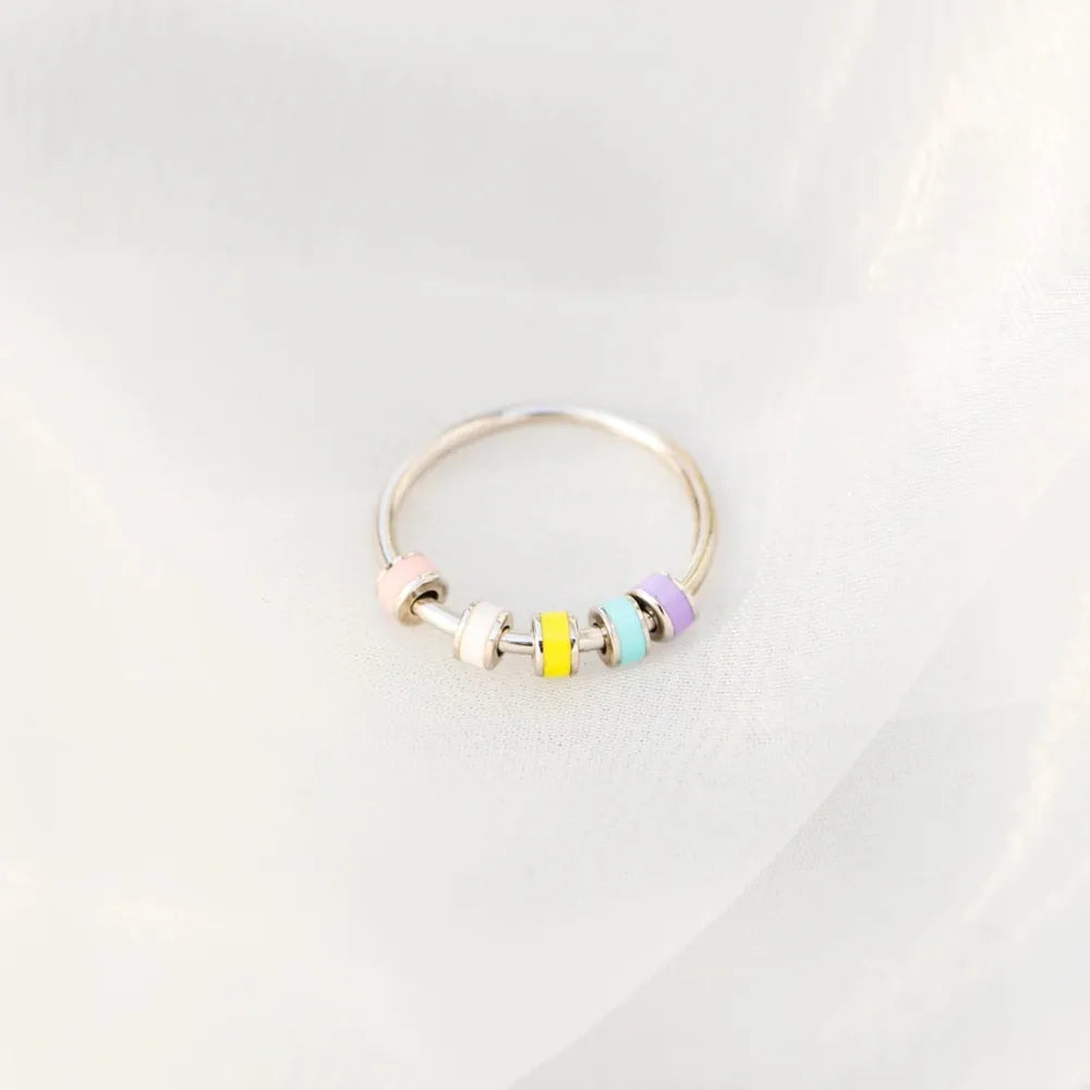 Sterling Silver Oil Drip Ring in Style B - women's ring