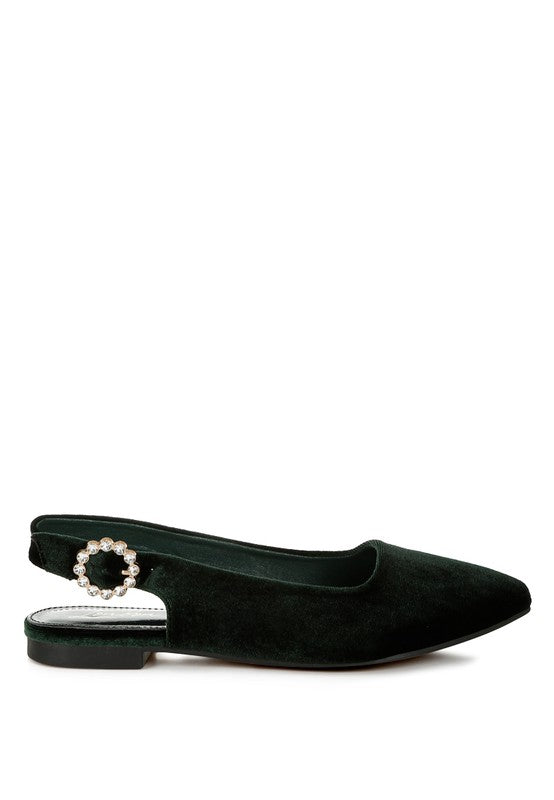 Velvet Slingback Flats