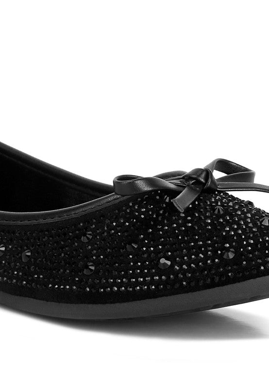 Rhinestones & Stud Ballet Flats