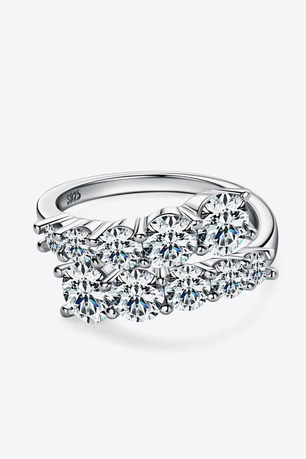Adored Moissanite Sterling Silver Ring in Silver - women's ring