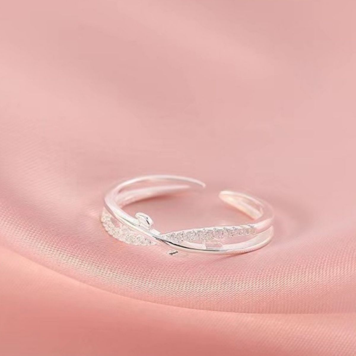 Sterling Silver Open Ring - alternate ring view