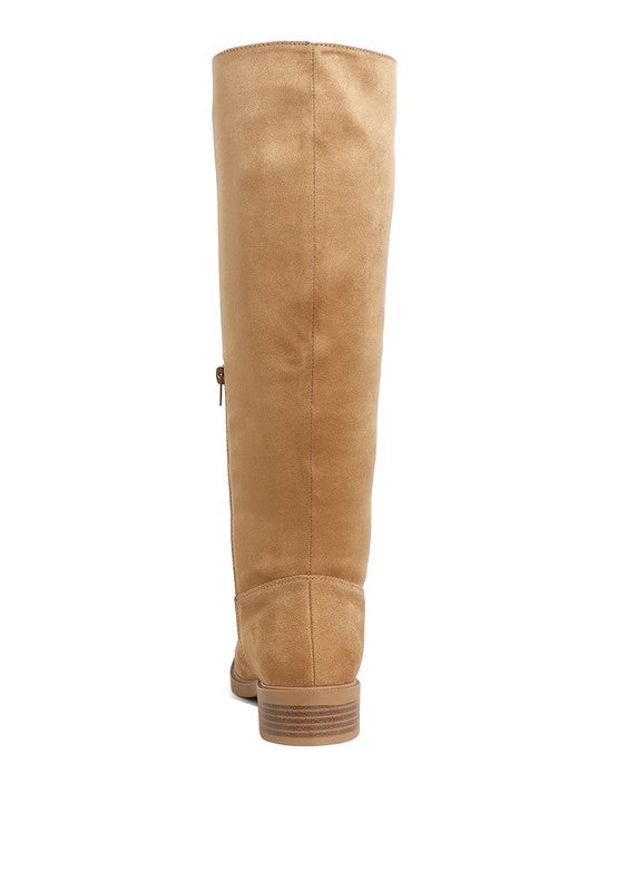 Round Toe Calf Boots