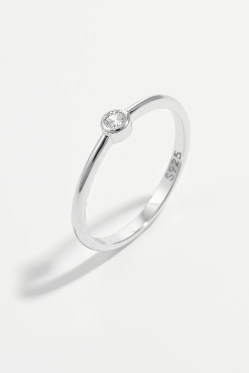 Sterling Silver Inland Zircon Ring in Silver - women's ring