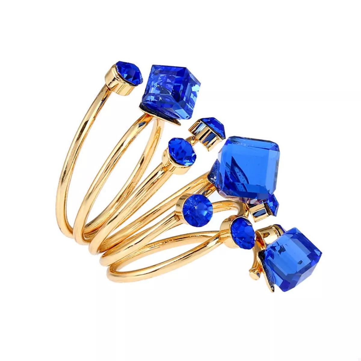 18K Gold-Plated Multi-Layered Ring - alternate ring view