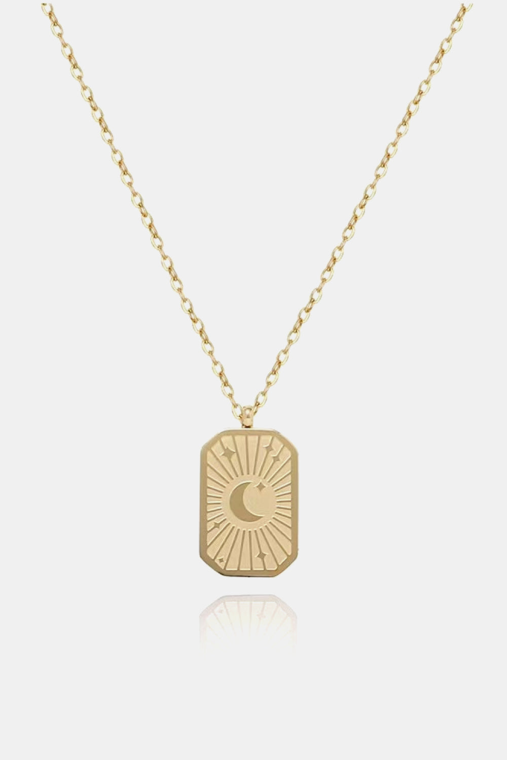 Stainless Steel 18K Gold-Plated Necklace - alternate necklace view
