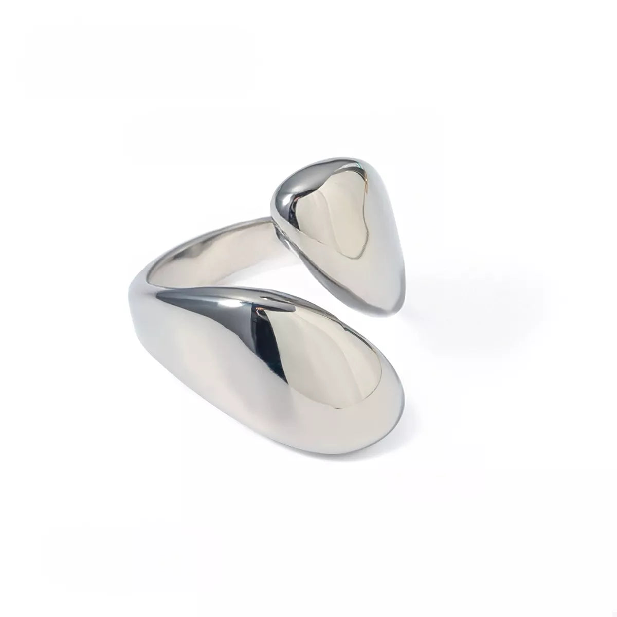 Stainless Steel Bypass Ring - alternate ring view