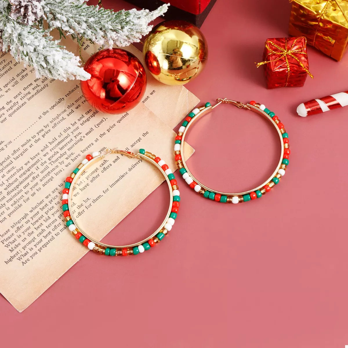 18K Gold-Plated Hoop Earrings in Gold - women's hoop earrings