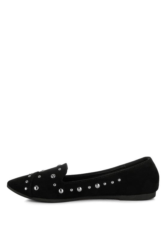 Stud Emebllished Ballet Flats