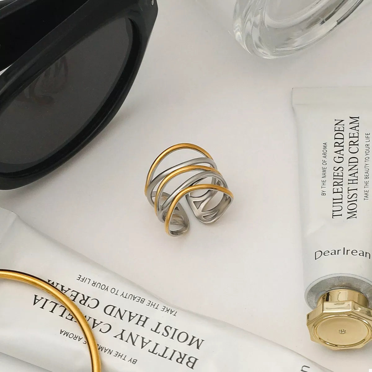 Two-Tone Open Ring - alternate ring view