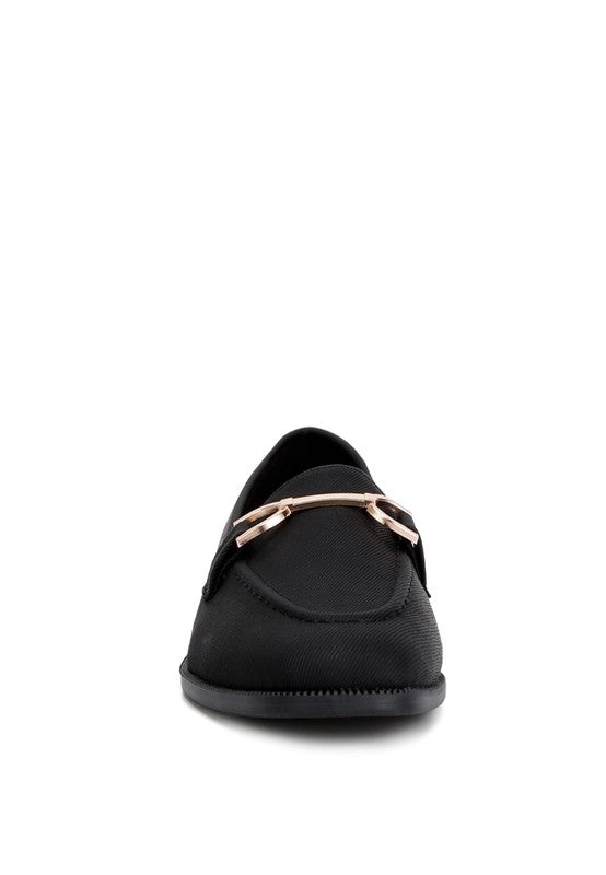 Embellished Horsebit Flat Loafers