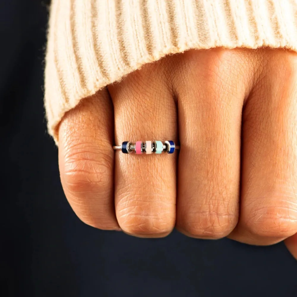 Sterling Silver Oil Drip Ring in Style A - women's ring