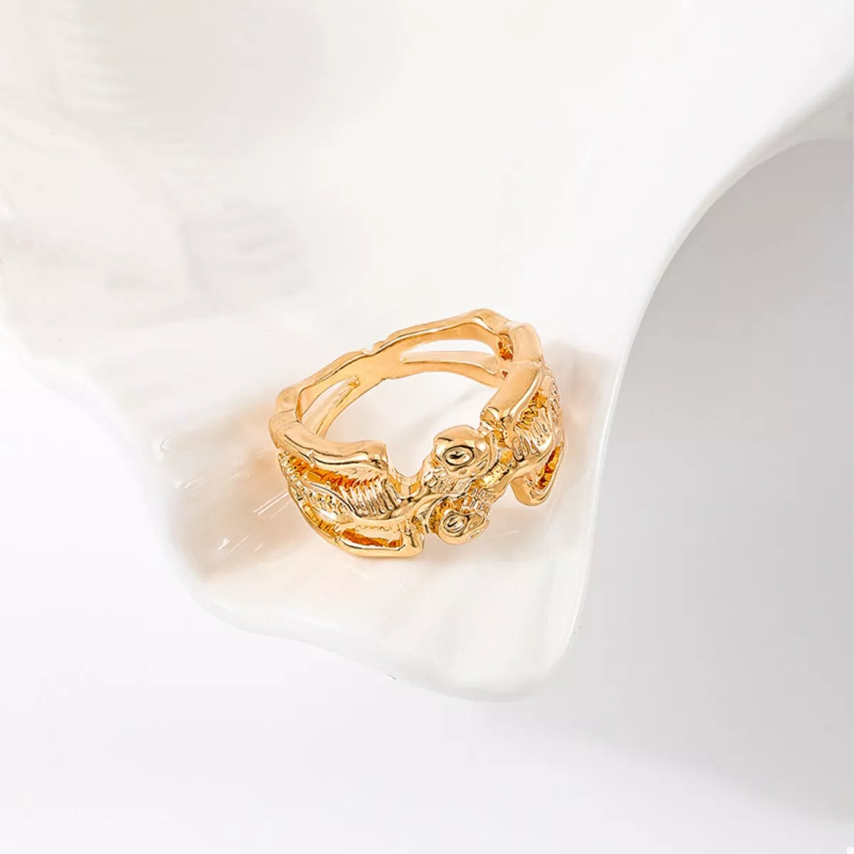 Halloween Skull Alloy Ring in Silver - women's ring