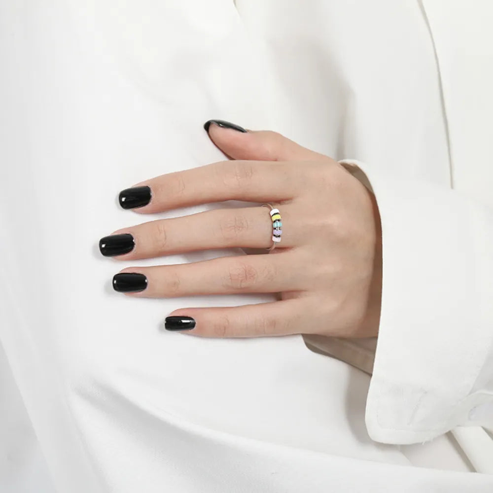 Sterling Silver Oil Drip Ring - alternate ring view