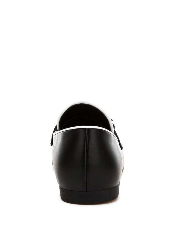 Dual Tone Tassel Loafers