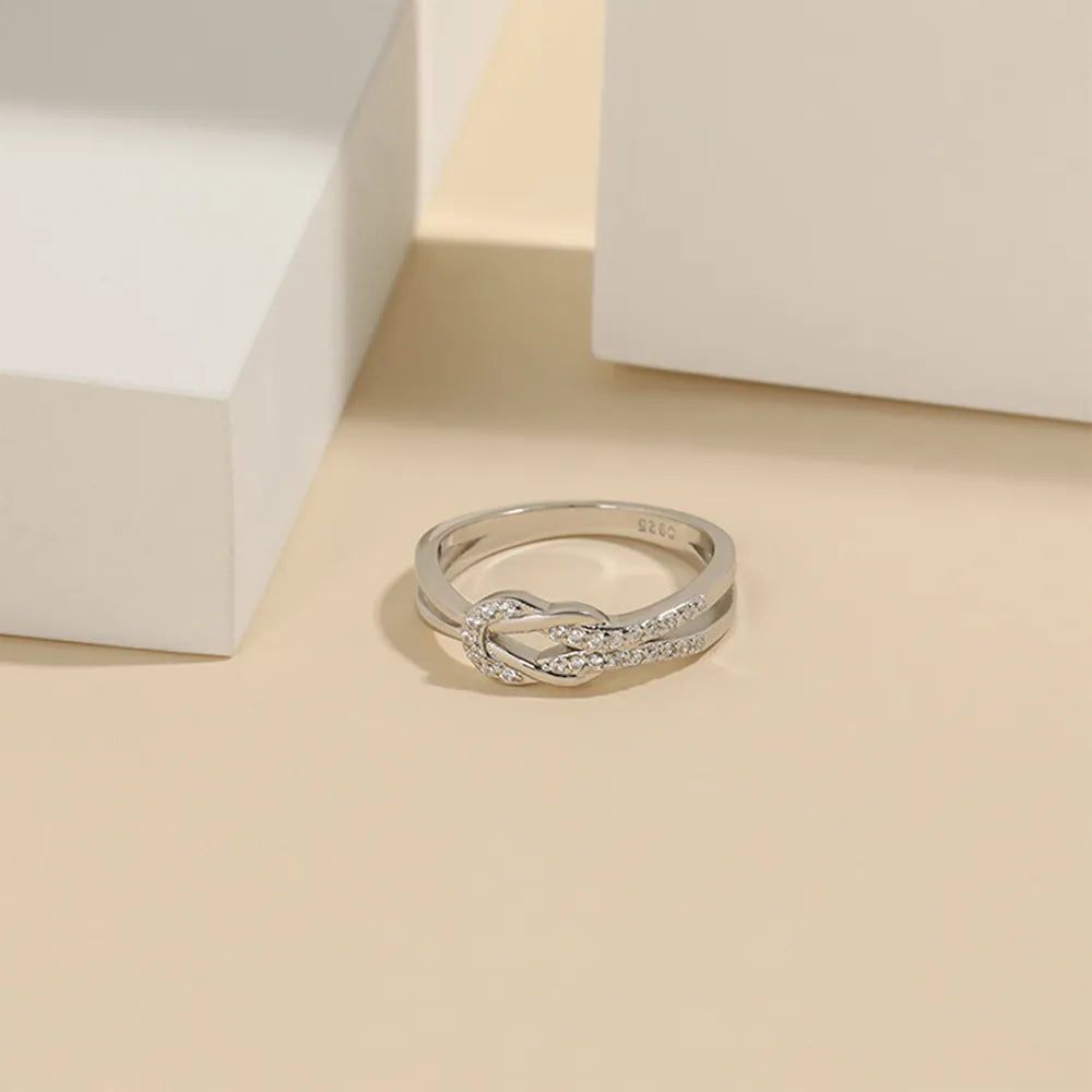 Zircon Sterling Silver Ring in Silver - women's ring