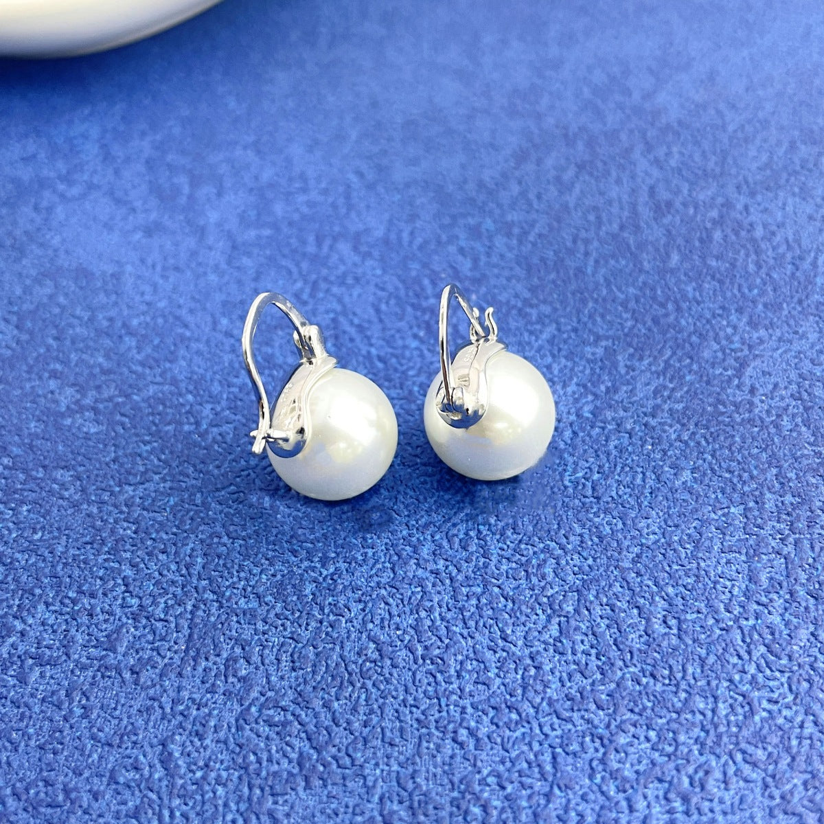 18K Gold-Plated Pearl Earrings in Gold - women's earrings