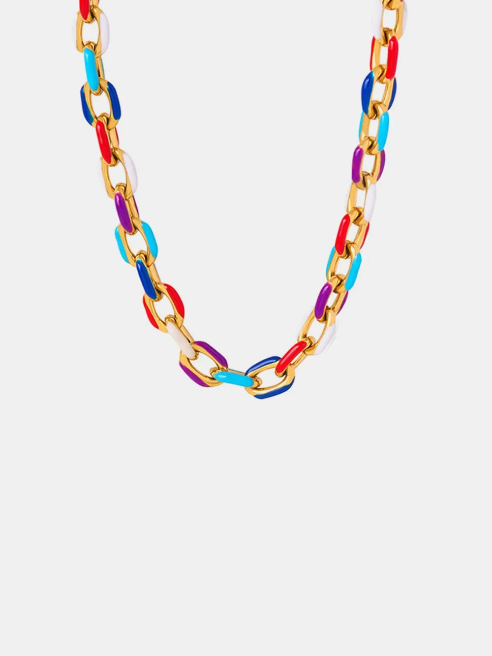 18K Gold-Plated Titanium Steel Necklace in Gold - women's necklace