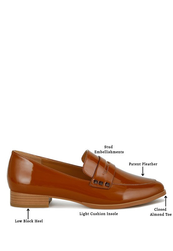 Patent Pleather Penny Loafers