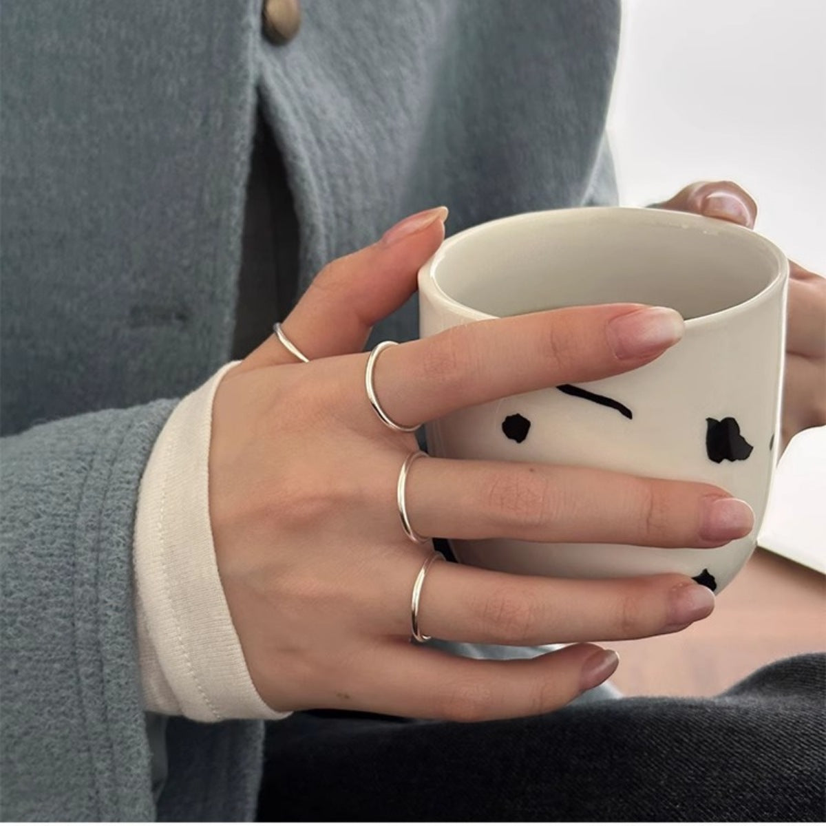 Sterling Silver Open Ring - alternate ring view